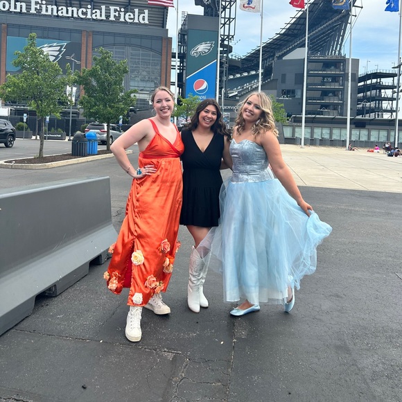 Taylor Swift Blue Dress - Picture 3 of 6